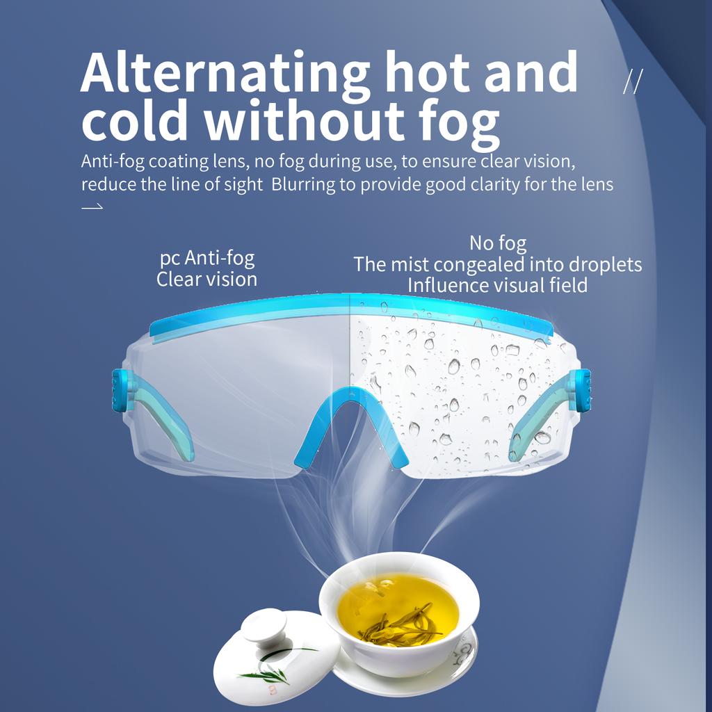 Safety Glasses Surgery Goggles Blocking UV400 Silicone Protection Anti Fog Scratch Dust Lab Working Unisex Eyewear