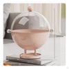 Fruit Tray with Dome Cover Spherical Covered Bowl Transparent Snack Holder for Dining Table