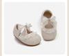Spring 2026 Girls' First Walker Bow Princess Shoes - Soft Sole Leather, Fashionable & Versatile.