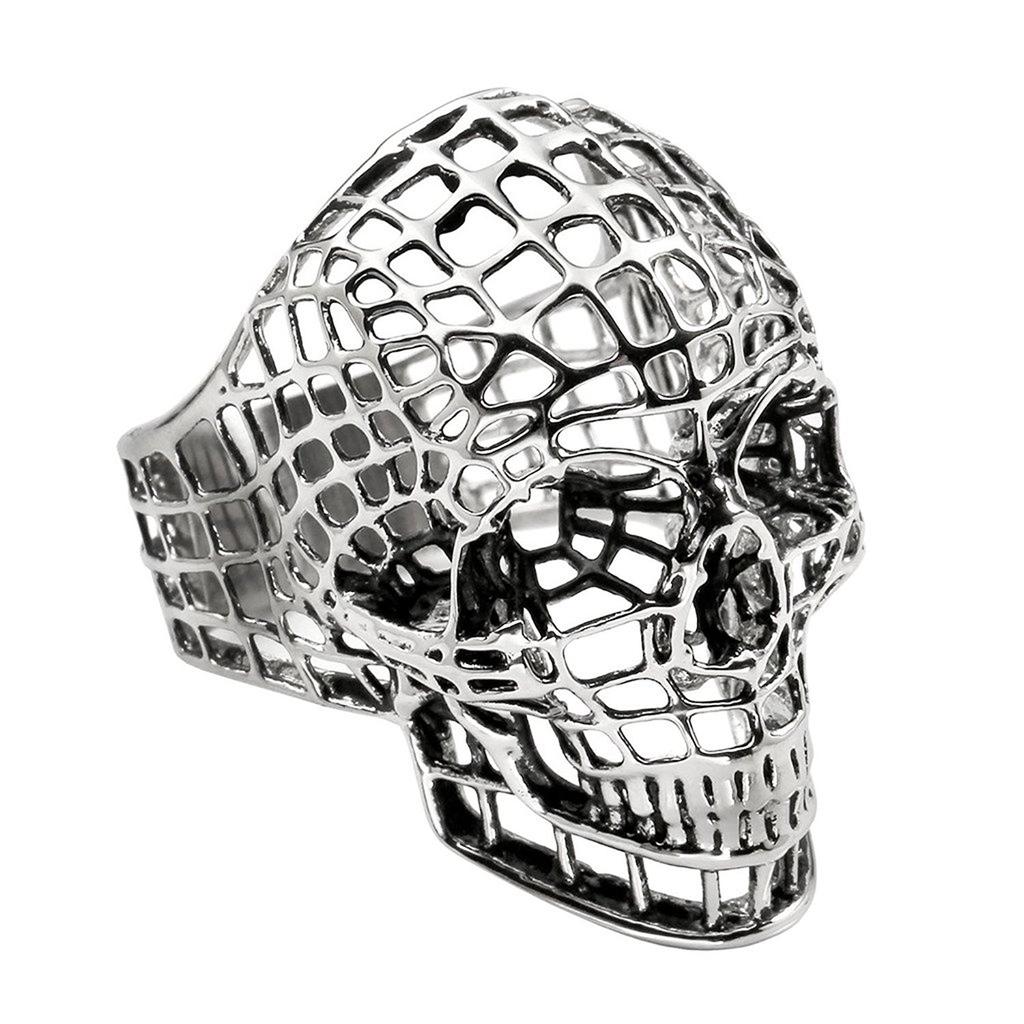 Halloween Skull Ring for Men Hip-hop Retro Exaggerated Ring
