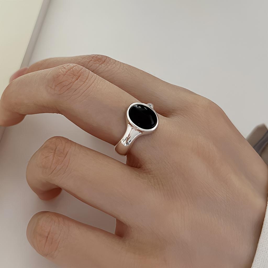 PANJBJ 925 Sterling Silver Golden Flower Rings For Women Drip Glaze Plant Irregular Adjustable Sweet Jewelry Gift Dropshipping