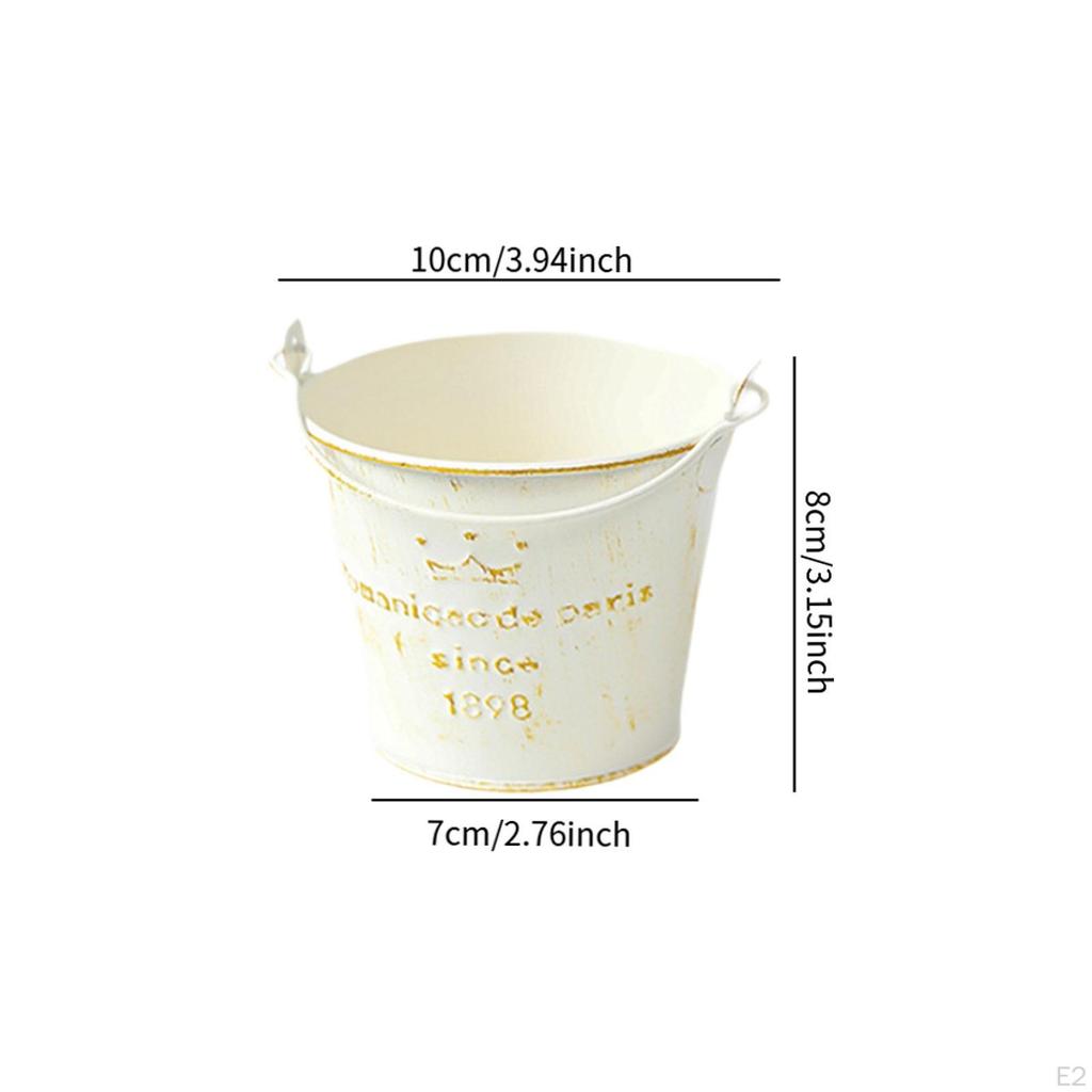 Găleată de fier 10x8cm pentru plantat și uz casnic