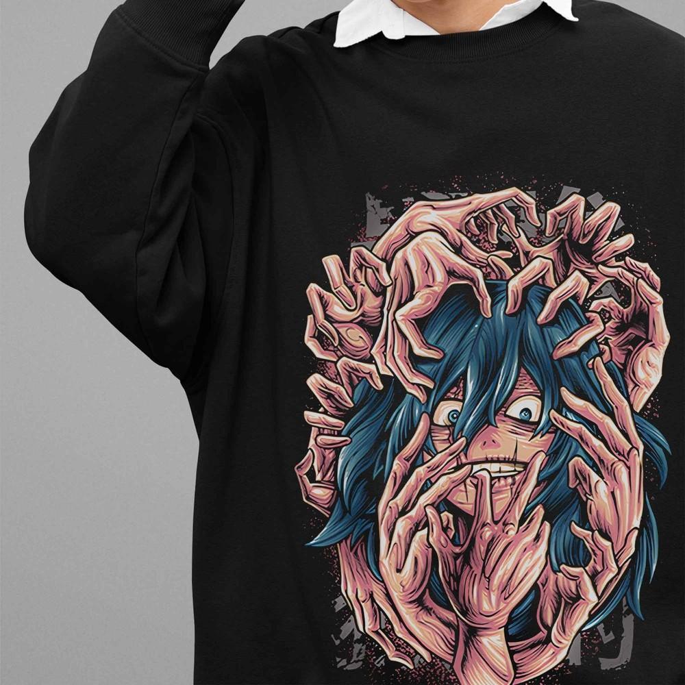 

Jujutsu Kaisen Sweatshirt Mahito Sweater JJK Anime Pullover Itadori Gojo Sukuna M