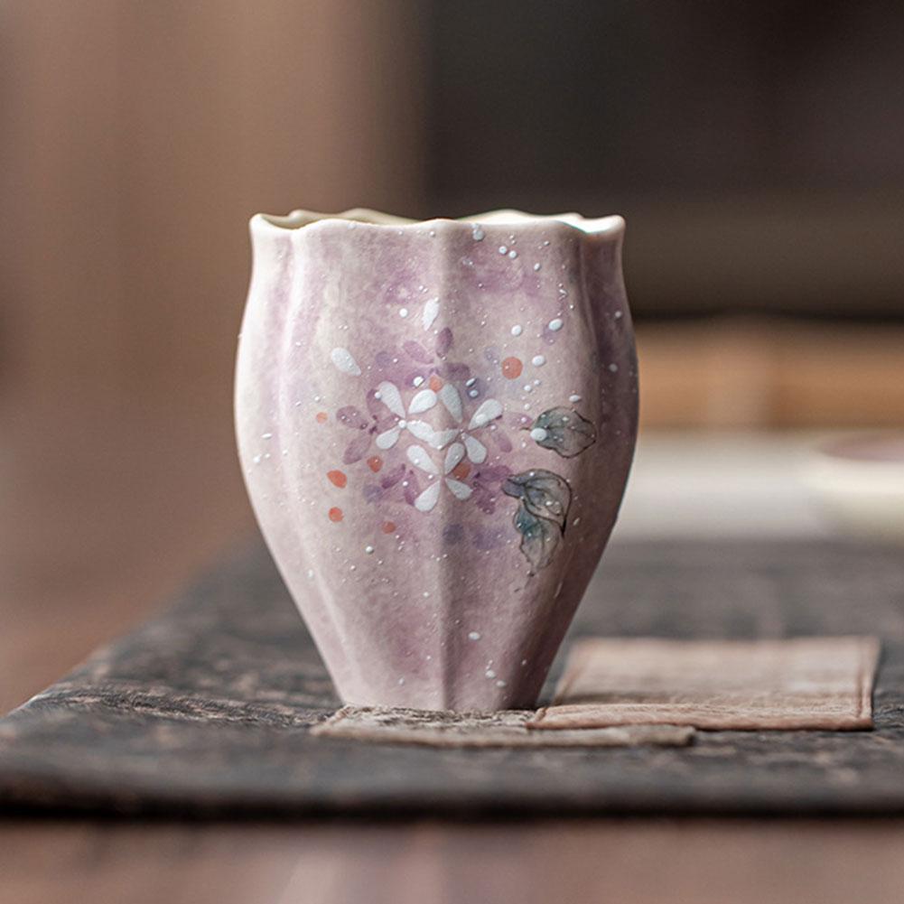 Ceramic Chinese Tea Cups Hand Painted Art Pottery Tea Cup For Adults