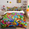 "Colorful Whirls of Joy" Bedding Sets Duvet Covers Pillowcases(1* Duvet Cover 2* Pillowcases Without Duvet Insert)