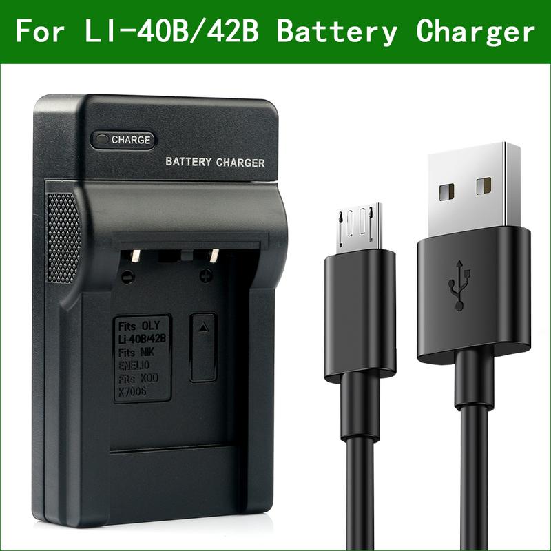 LANFULANG Camera Battery Charger LI-42B LI-40B For Olympus Tough 3000 TG-310 TG-320 VG-165 VG-180 VH-210 VR-310 X-800 X-835