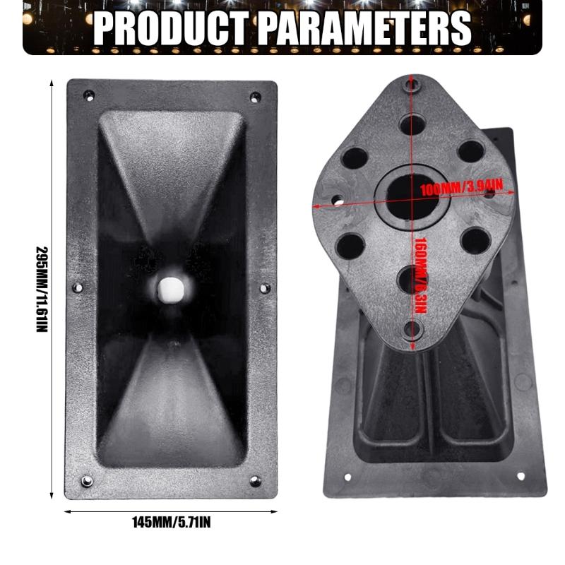 Lightweight 295x145mm Plastic Speakers Horn For Enhanced Music Projection In Outdoor Event And Stage Performances