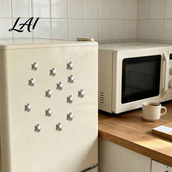 Decorative Magnets 5/10/15/20Pcs Mini Star Refrigerator Magnet 3D Five-Pointed Fridge Office Locker Memo Note Holder for Kitchen Whiteboard