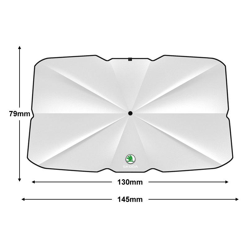1Pcs Car Windshield Sunshade Umbrella Protector Parasol Foldable For Skoda Octavia Superb Rapid Kodiaq Karoq Fabia Kamiq Roomster Citigo