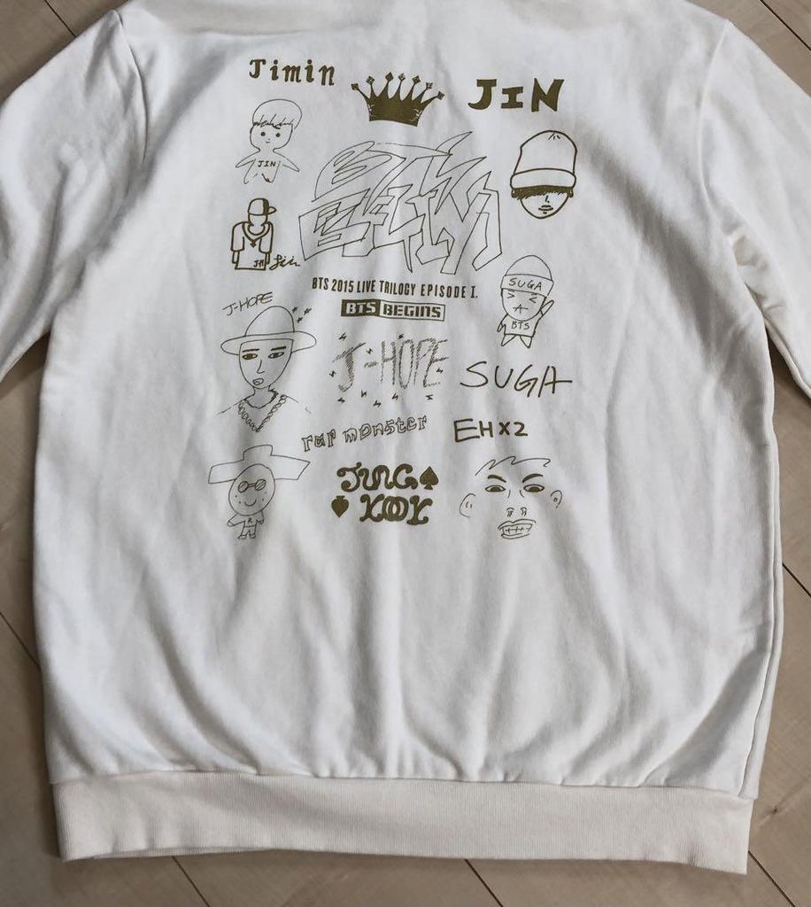 [USED] BTS BEGINS Hoodie White Sweatshirt