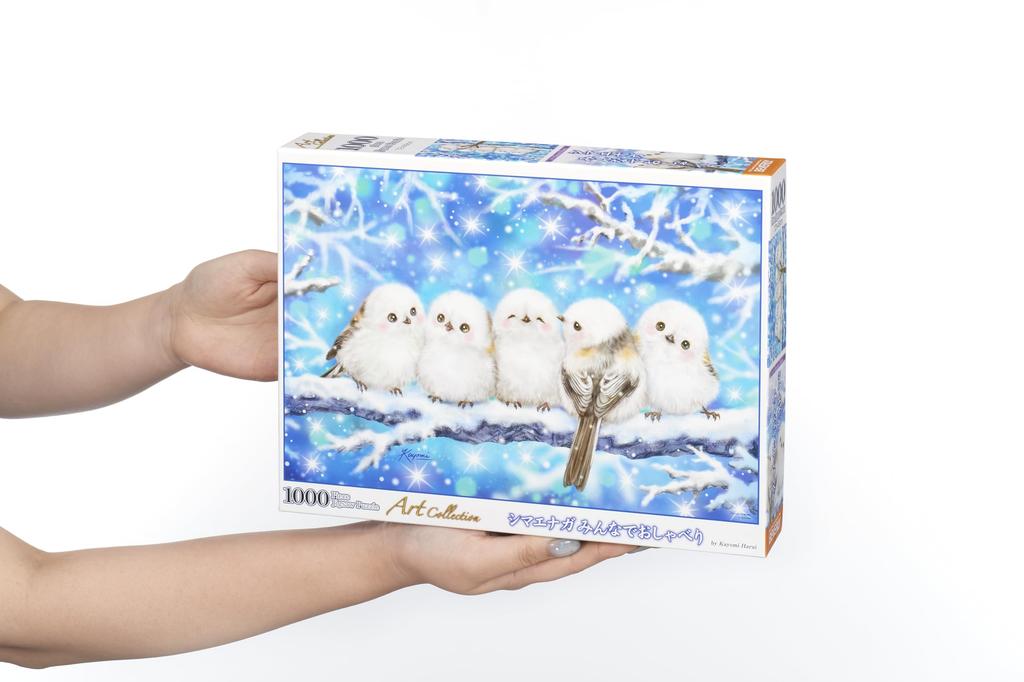 in Beverly jigsaw tits chatting together x 72 [Made Japan] 1000-piece puzzle Long-tailed (49 mm) 1000-111