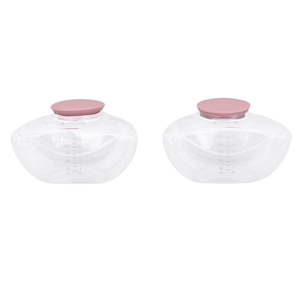 2 PCS 150ml Milk Collection Cup Replacement for Momcozy M9 Wearable Breastpump Milk Collector Cup Leak Proof PP Silicone