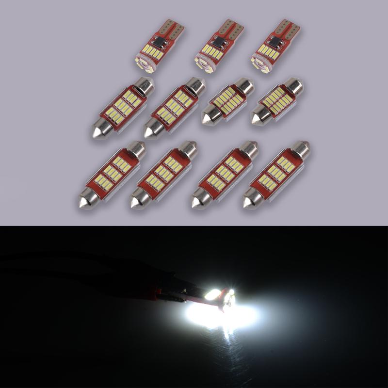 

Car Interior LED Dome Map Glove Box Light Bulb Kit Fit For Toyota Fortuner MK1 MK2 2005-2016 2017 2018 12V