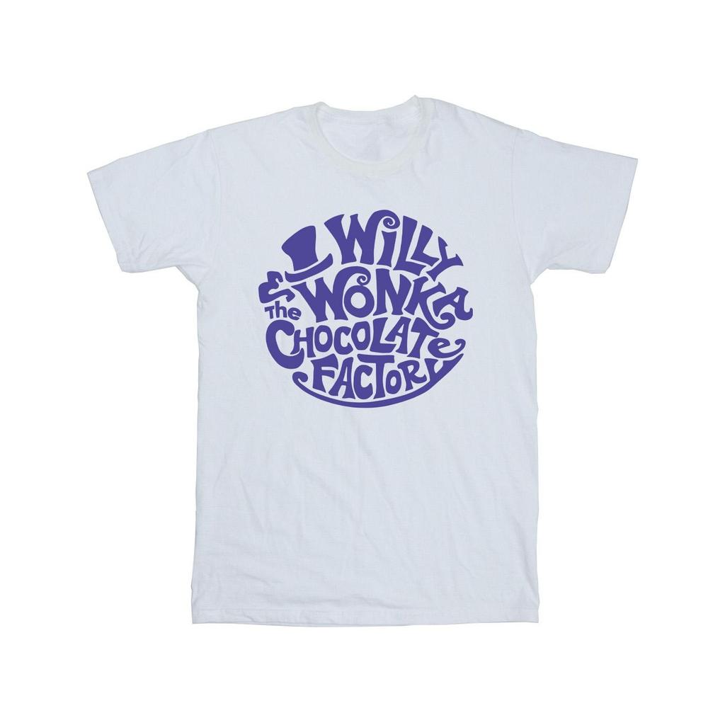 Willy Wonka & The Chocolate Factory Mens Typed Logo T-Shirt