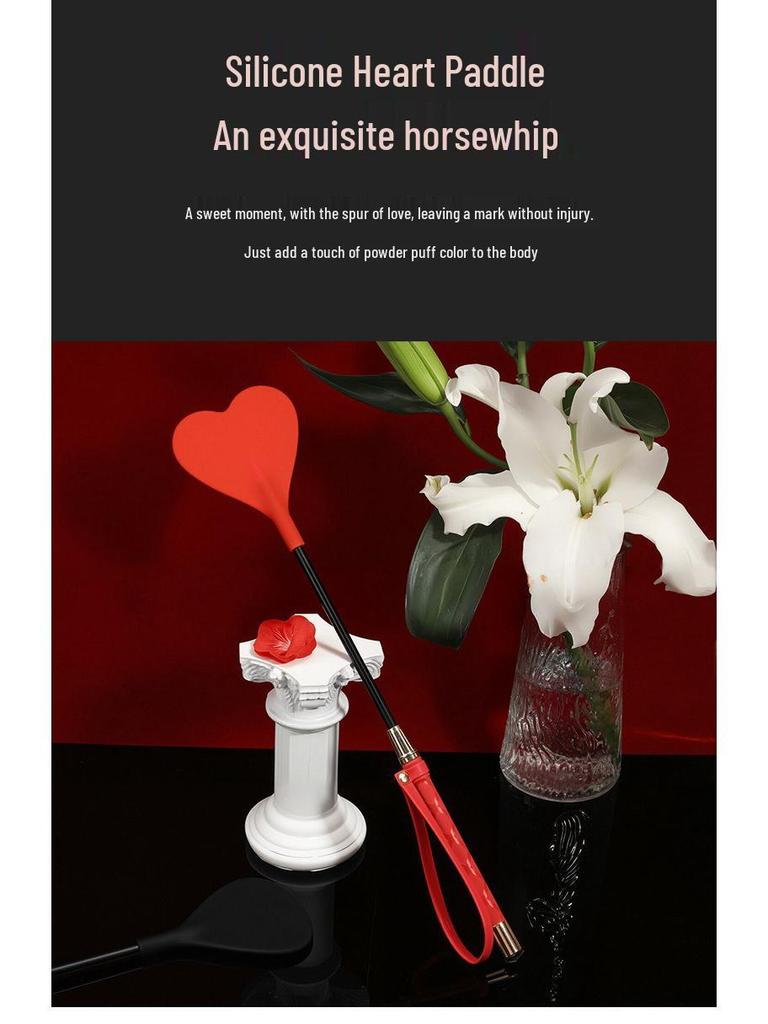 Silicone Slap Riding Crop: SP Leather Erotic Whip for Couples' Play
