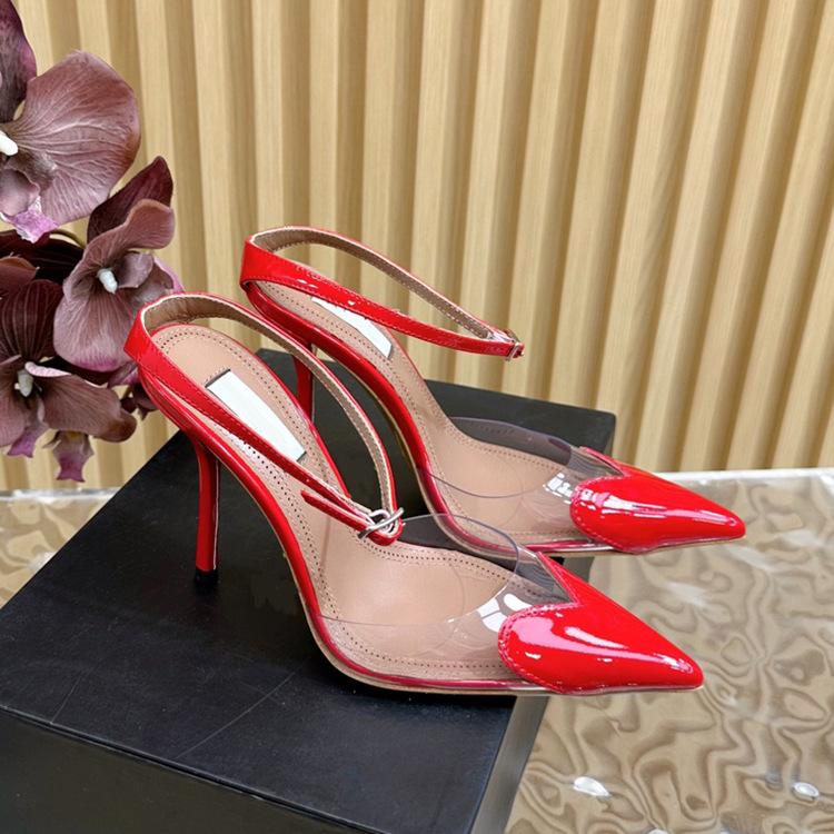 Fashion 2025 Summer New Gold Flower Square Thin Heel Single Shoes With Sexy Open Toe Design Sense Women Sandals