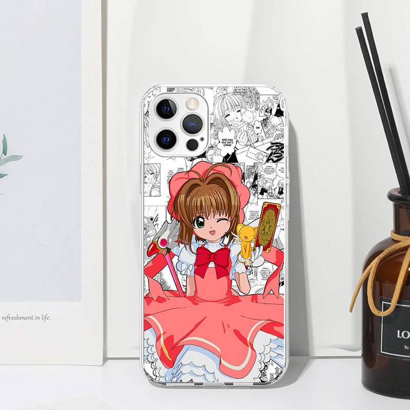 CardCaptor Sakura Anime Phone Case For Iphone 17 Air 16 15 Plus 16E 14 Pro Max 13 Mini 12 11 7 8 SE Fundas Soft Back Cover 17 Ai