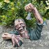Halloweenské zombie figurky, dekorace pro atmosféru dvora a zahrady, špičková a okrajová pryskyřičná řemesla