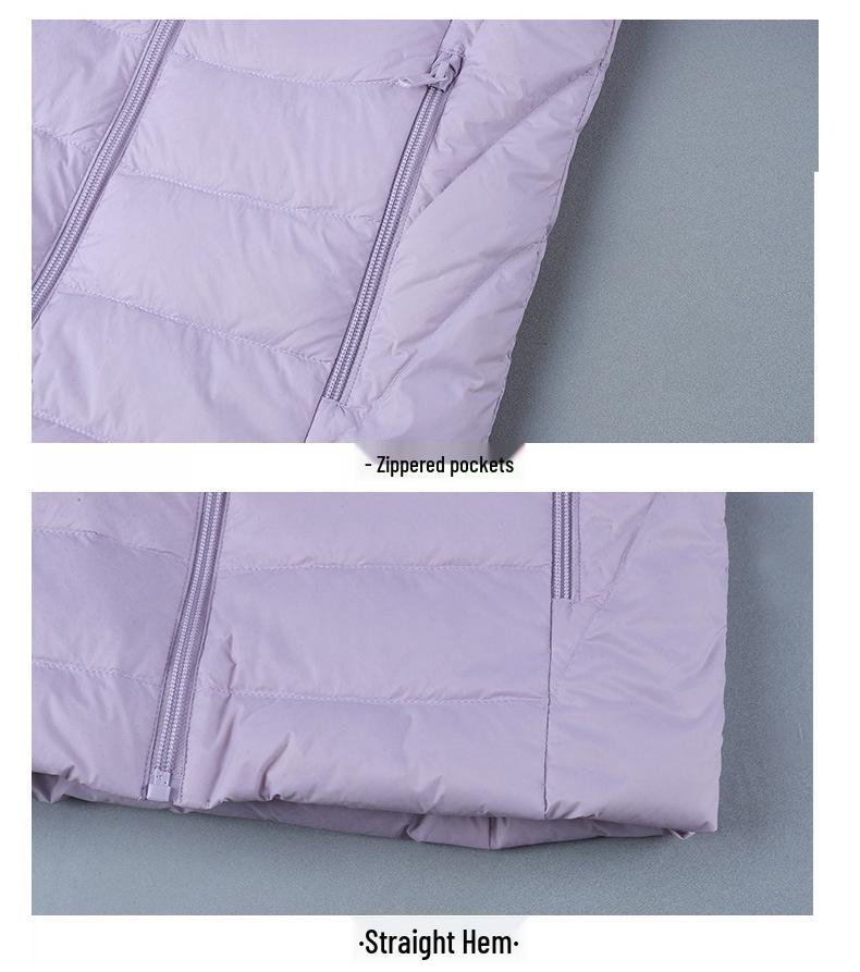 Women's Lightweight High-End Hooded Down Jacket, New Style 2024 Winter Coat