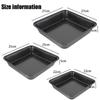 3 Pieces Cake Baking Pans Set Nonstick Square Baking Mold Pan Carbon Steel Brownie Lasagna Bread Pans Bakeware Accessories