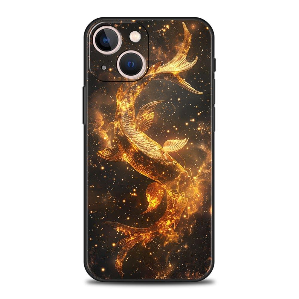 Moon Galaxy Universe Phone Case For iPhone 17 16 15 Pro Max 11 12 13 14 7 8 Plus SE 2020 X XR XS Cover Soft Black