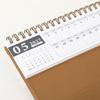 Oct. 2026 - Dec. 2027 2027 Mini Desk Calendar Foldable Record Calendar Double-coil Calendar  Office