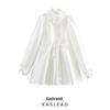 2025 Spring Women's European & American Style 3D Flower Long Sleeve Dress