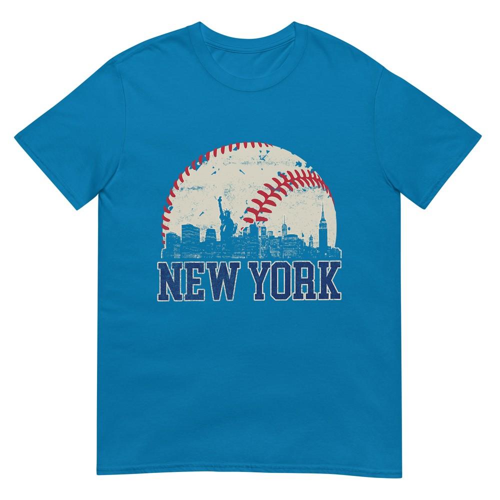 New York Retro Baseball Lover Met At Game Day TShirt