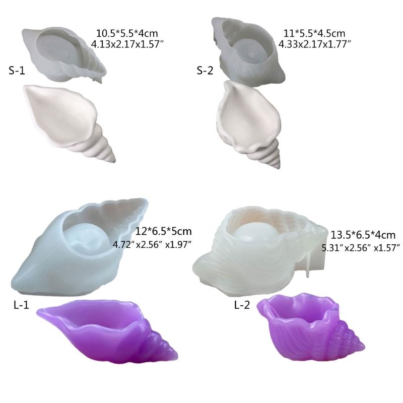 Silicone Mould for DIY Seashells Snail Ornament Storage Box Resin Mold Perfect for Jewelry Holder Mold Home Decoration
