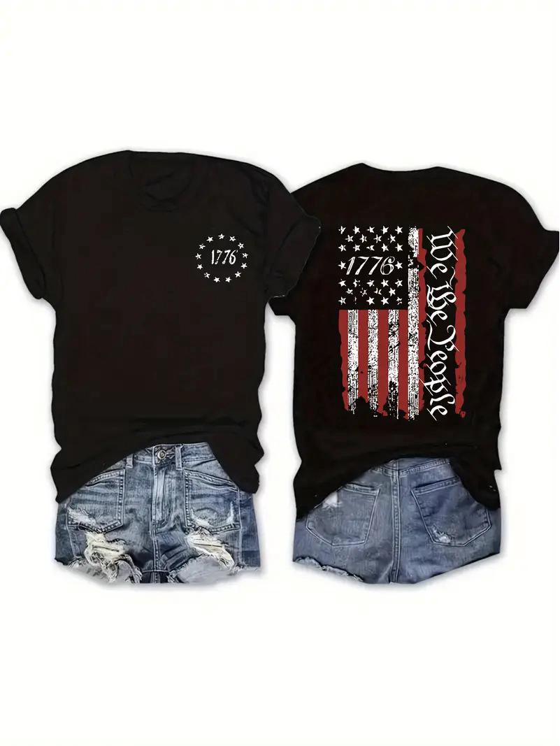 

Женский топ с короткими рукавами, двусторонний, в европейском и американском стиле, с графическим дизайном Extra Large