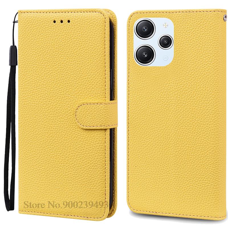 For Xiaomi Redmi 12 Case Silicon Leather Wallet Flip Case For Redmi 12 4G Cover Protector Phone Case for Redmi 12 5G Coque Funda