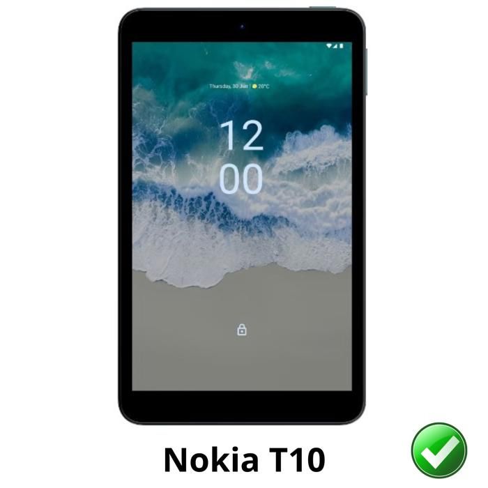 Screen Protector - Phonillico - Nokia T10 - Pack 2 - Durable Plastic Film - Ultra Thin