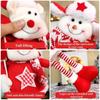 Kawaii Stretchable Leg Christmas Doll Cartoon Christmas Knitted Doll Long Legged Elk Doll  Bedroom