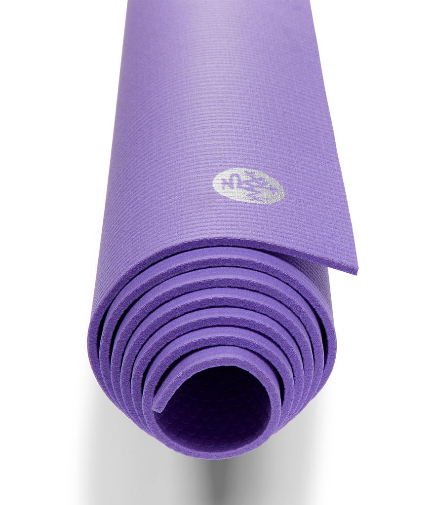Manduka PRO Lite Yoga Mat Lightweight For Women and Non Cushion for Joint Support and 71 Inch Paisley Purple - Men, Slip, Stability, 4.7mm Thick,