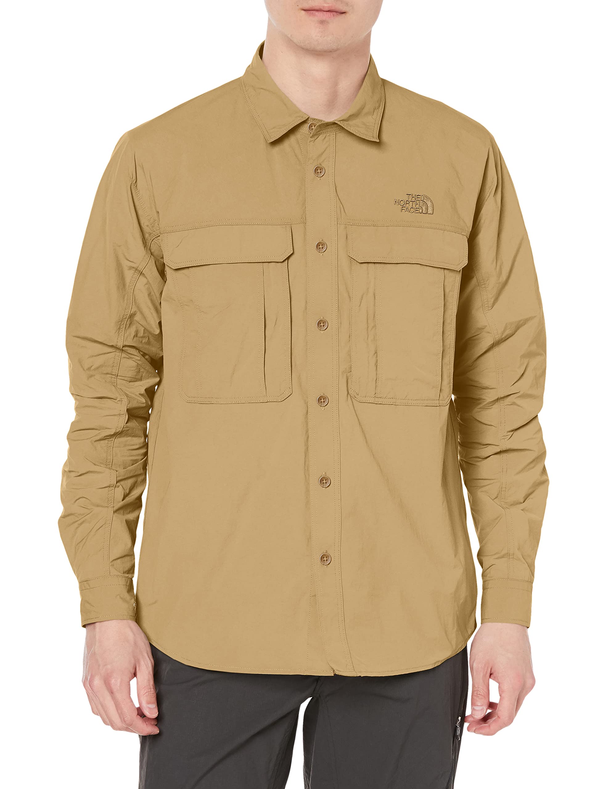 

The North Face Rustle Canopy Kelp XL Men s Shirt, Antibacterial, Anti-Odor, Anti-Static Care, Tan,
