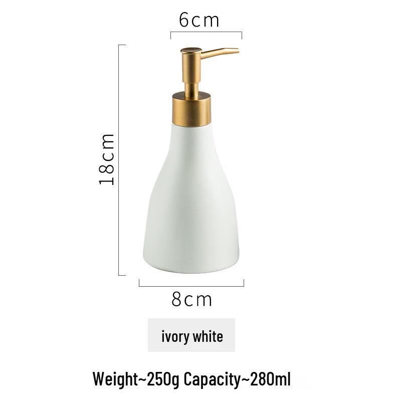 

High-End Ceramic Conical Pump Bottle