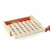 The Magic Toy Shop Four In a Line Traditional Wooden Edu Board Game Classic 4 In a Row Connect Four