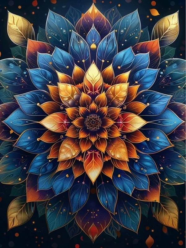 Diamond Painting New Collection 2024 Vintage Mandala Flower Diy Full Square Round Drill Rhinestone Embroidery Color Floral Mosaic Cross Stitch Kits