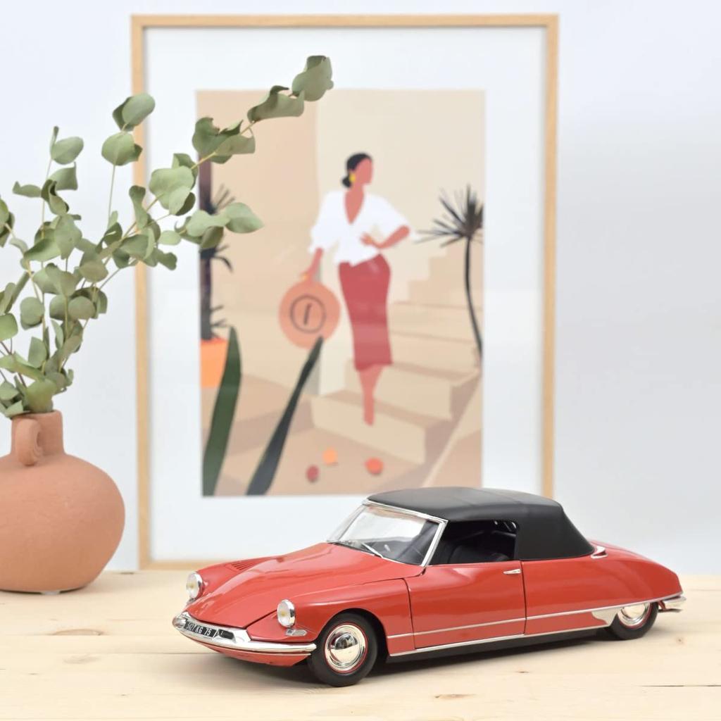 Norev Scale Citroen DS 19 Cabriolet Red 1/18 (Product Code 181599)