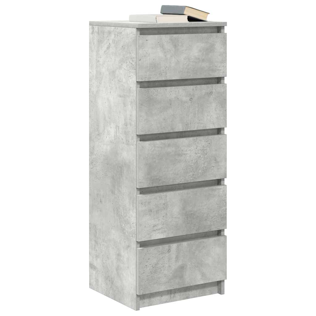 Sideboard with Drawers Concrete Grey 37.5 x 35 x 99 cm Engineered Wood