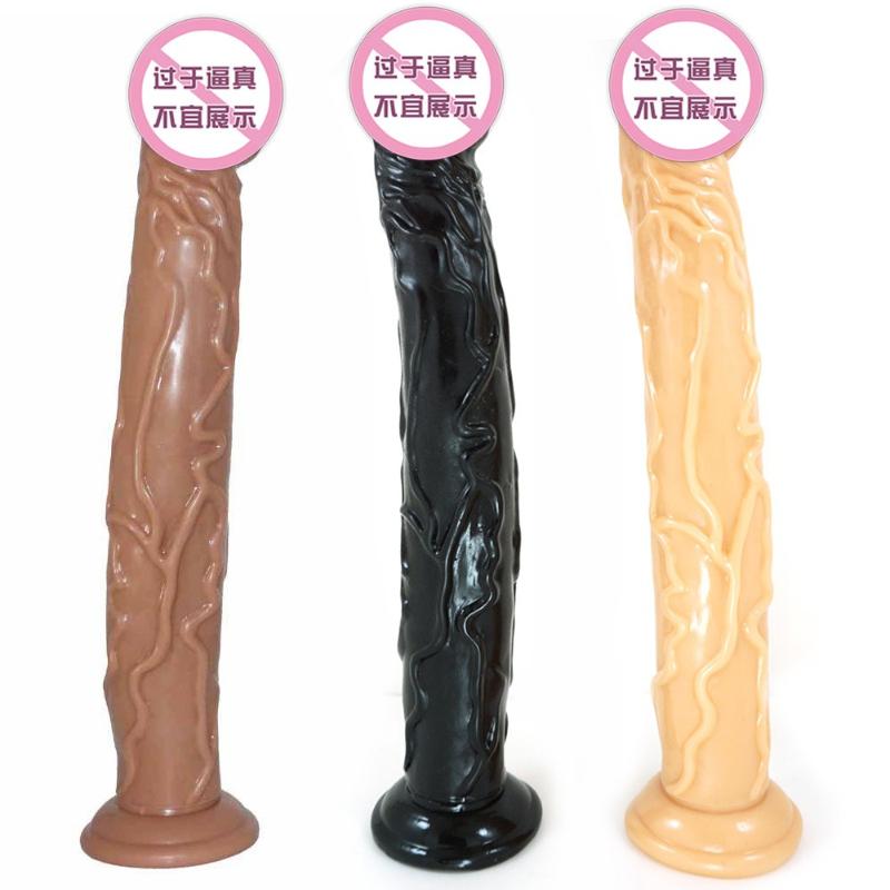 Very Thick and Long Imitation Real and Fake Dildo Soft Manual Adult Product Female Sex Toy 5CM