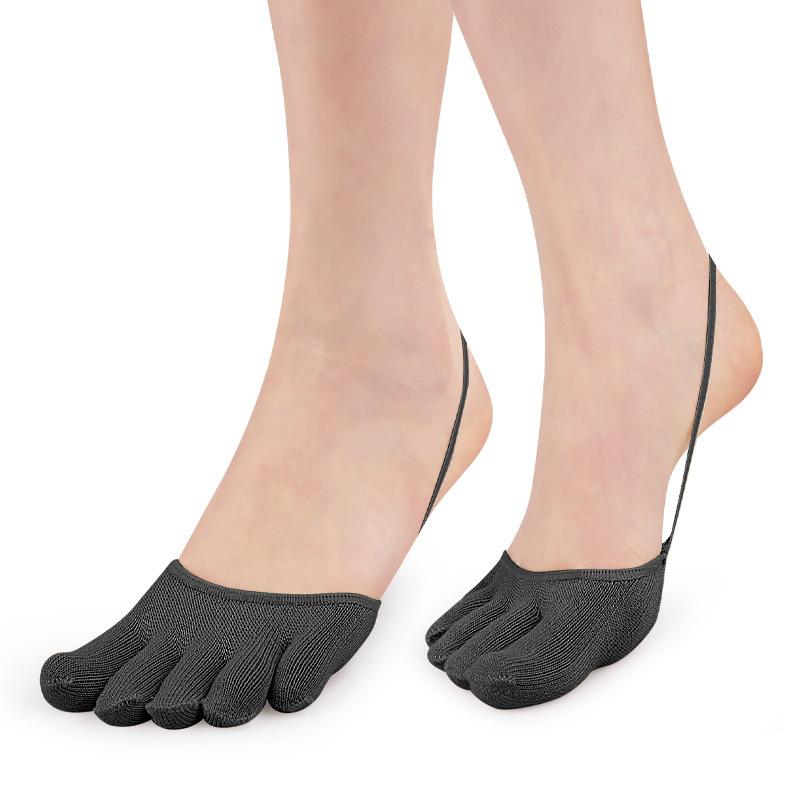 

Новые летние тонкие полуноски для девочек, носки-подследники с пятью пальцами, хлопковые носки с подкладкой, носки из бамбукового волокна на половину стопы, невидимые носки One Size
