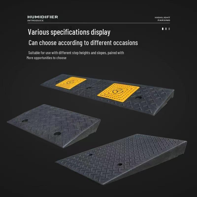 Heavy-Duty Electric Vehicle Curb Ramp Mat