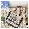 Handbag women's new retro embroidery large-capacity cloth bag Chaoqin shoulder crossbody