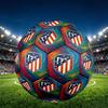 Atletico Madrid Print Size 5 Soccer Ball, PU Wear Resistant Football for Match Training and Daily Practice, Birthday Gift for Soccer Fans