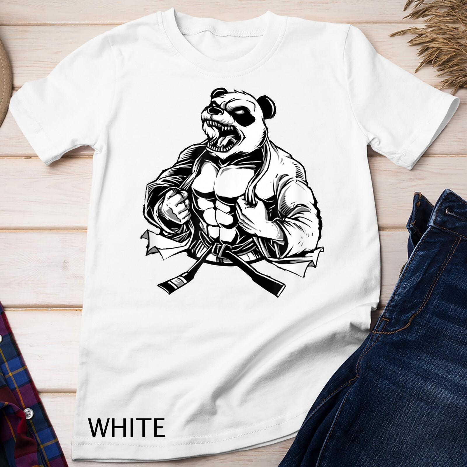 BJJ Panda Bear Jiu Jitsu Gift Unisex T-Shirt Mens Womens Tees Top S