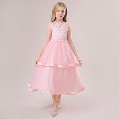 Neue Lange Kleidung Abend Prinzessin Kleider Für Mädchen Kinder Hochzeit Zeremonie Kleid Geburtstag Party Kostüm Für 4-14Y