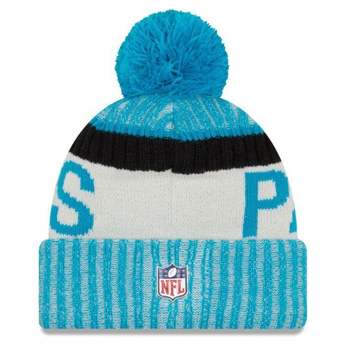 Chapeau - NEW ERA - NFL SIDELINE 2017 - Carolina Panthers - Doublure Polaire - Ciel Bleu