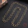 New irregular ring long necklace, personalized fashion women's winter simple ring sweater chain