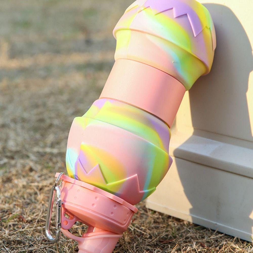 Silicone Silicone Folding Cups Large Capacity Portable Water Bottle Sport Water Bottle Children